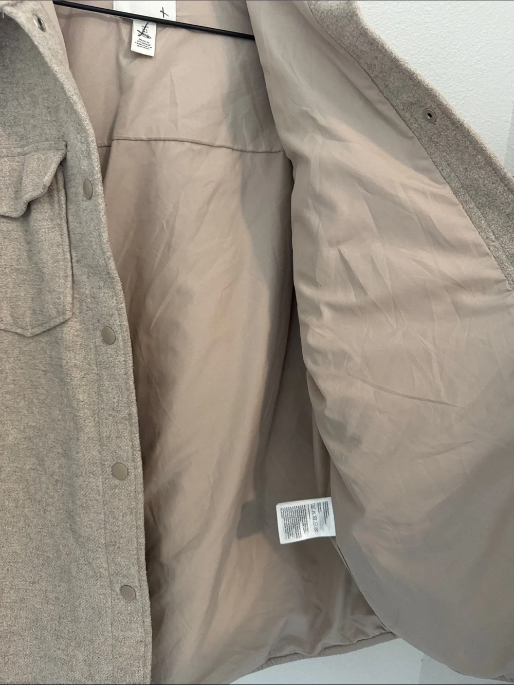 H&M Tan Utility Shacket Jacket N0132